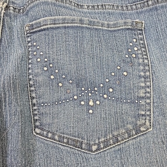 Lee Riders Jeans Womens Boot Cut 14 Blue Midrise Straight Stretch Denim - Picture 8 of 11